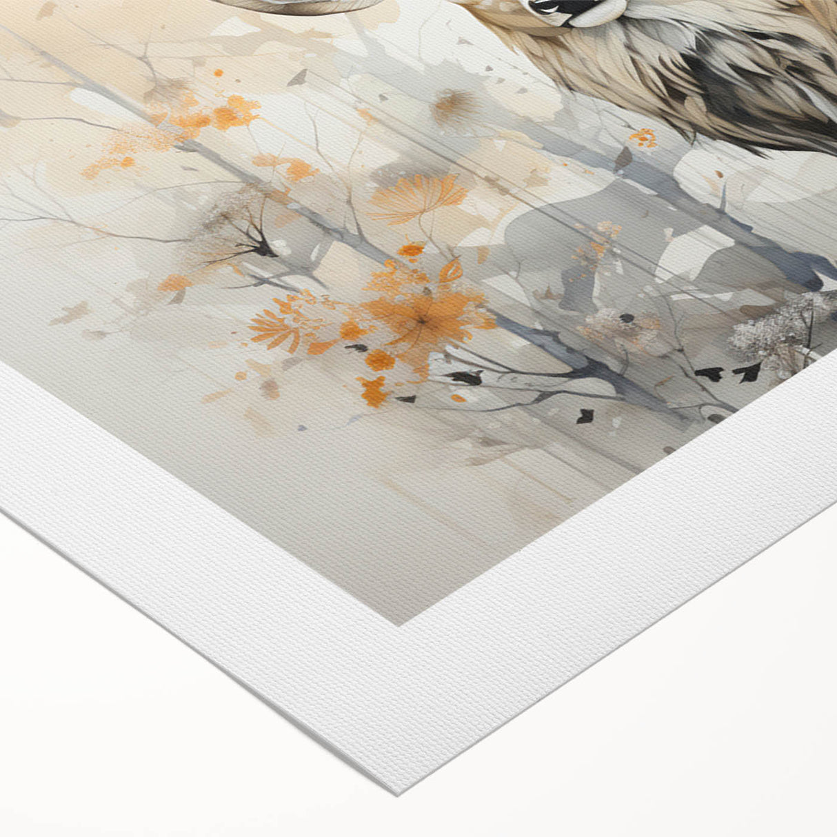 Rolled canvas showcasing a vibrant antelope design, part of a wildlife wall art collection, featuring rich colors and intricate details, perfect for home decor.