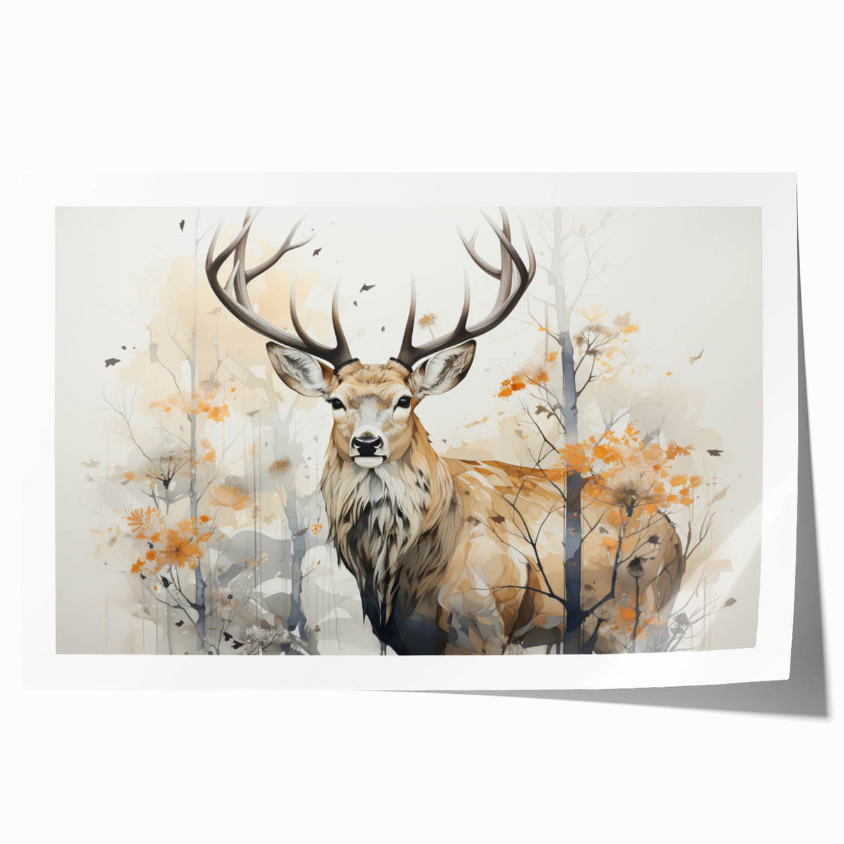 Antelope wildlife wall art design showcasing vibrant colors and intricate details, perfect for nature enthusiasts. Ideal for home décor or art collectors.