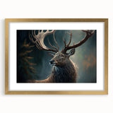 Elegant gold-framed wall art piece showcasing a beautifully illustrated antelope design, perfect for enhancing home decor with a touch of wildlife charm.