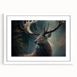 Antelope-themed wall art design featuring a framed collection with a white mat, showcasing intricate animal illustrations ideal for nature lovers and home decor.
