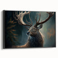 Framed canvas wall art showcasing a striking antelope design in a black frame, perfect for adding a bold touch to modern home decor. Ideal for wildlife enthusiasts.