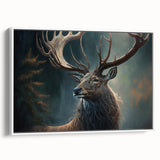 Framed canvas wall art featuring a side view of an antelope in a natural setting, showcasing intricate details and vibrant colors, perfect for wildlife enthusiasts.
