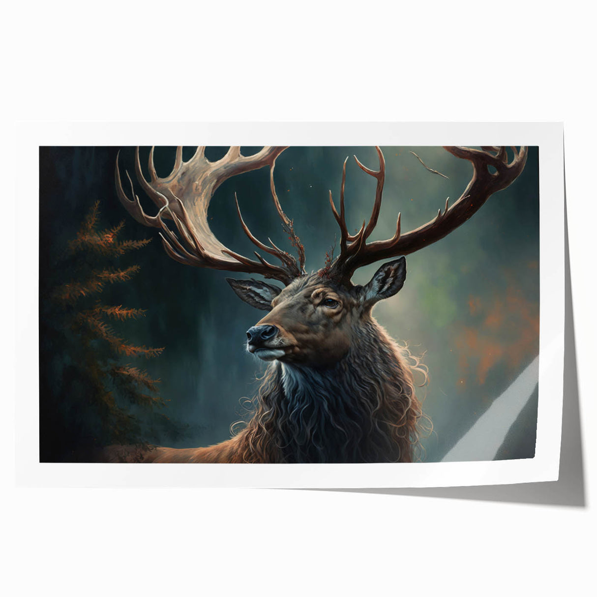 Antelope-themed wall art featuring a vibrant design showcasing the beauty of wildlife, printed on high-quality canvas, rolled for easy display and shipping.