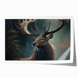 Antelope-themed wall art featuring a vibrant design showcasing the beauty of wildlife, printed on high-quality canvas, rolled for easy display and shipping.