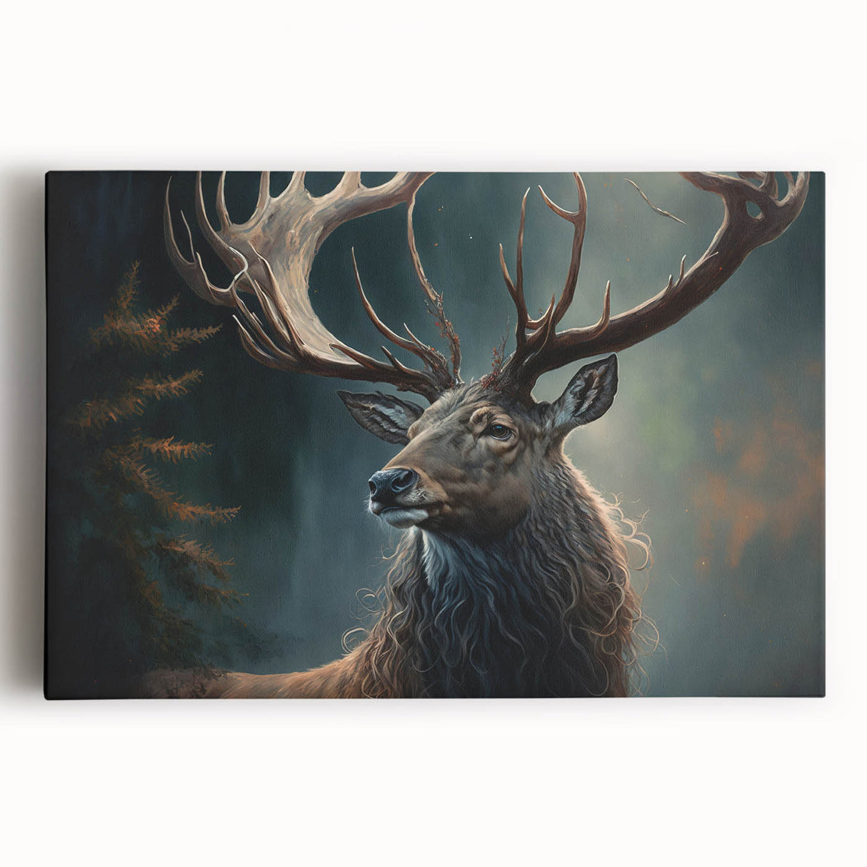 Vibrant stretched canvas wall art showcasing a detailed antelope design, perfect for wildlife enthusiasts. Ideal for adding a unique touch to home decor.