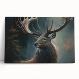 Stretched canvas wall art featuring a vibrant antelope design, showcasing intricate patterns and earthy tones, perfect for enhancing any wildlife-themed decor.