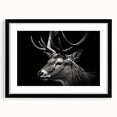 Antelope-themed wall art frame with a black mat, showcasing intricate wildlife design. Perfect for nature lovers, enhancing home decor with vibrant colors and elegant style.