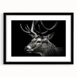 Antelope-themed wall art frame with a black mat, showcasing intricate wildlife design. Perfect for nature lovers, enhancing home decor with vibrant colors and elegant style.