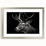 Framed wall art showcasing a vibrant antelope design, featuring a silver frame and mat, perfect for adding a touch of wildlife elegance to any decor.