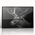 Framed acrylic wall art featuring a striking antelope design in a black frame, showcasing vibrant colors and intricate details, perfect for wildlife decor enthusiasts.