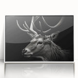 Framed wall art featuring a vibrant antelope design, showcasing intricate details and bold colors against a white background. Ideal for wildlife enthusiasts and home decor.