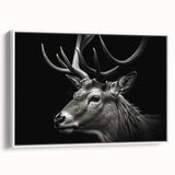 Framed canvas wall art featuring a side view of a graceful antelope in a natural setting, showcasing detailed textures and vibrant colors, perfect for wildlife enthusiasts.