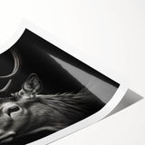Rolled print of vibrant antelope wall art, showcasing intricate details and earthy tones, perfect for wildlife enthusiasts and modern decor. Packaged securely for delivery.