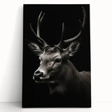 Colorful stretched canvas wall art featuring a majestic antelope design, showcasing intricate details and vibrant hues, perfect for enhancing home decor.