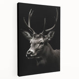 Stretched canvas wall art showcasing a side view of an elegant antelope design, featuring vibrant colors and intricate details, ideal for animal lovers and home decor enthusiasts.