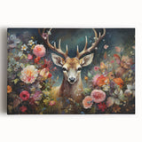 Stretched canvas wall art showcasing a vibrant antelope design in a wildlife theme, perfect for nature lovers, featuring intricate details and rich colors.