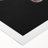 Rolled canvas featuring a stylish bat design from a wildlife-themed art collection, showcasing intricate details and vibrant colors, ideal for home decor.