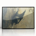 Framed acrylic wall art featuring a striking bat design from the "Animals A Wild Life" collection, showcasing intricate details on a black background, perfect for nature enthusiasts.
