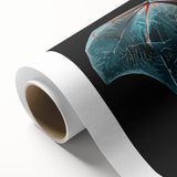 Stylish rolled canvas wall art showcasing an intricate bat design, perfect for wildlife enthusiasts. The vibrant colors and detailed illustration add a unique touch to any decor.