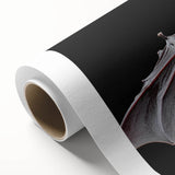 Rolled canvas showcasing a vibrant bat design from the "Animals: A Wild Life" collection, featuring intricate details and rich colors, ideal for nature-themed decor.