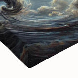 Close-up of a vibrant canvas print featuring a detailed bat design, showcasing intricate textures and colors, ideal for wildlife art enthusiasts and home decor.