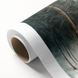 Rolled canvas showcasing a striking wildlife design featuring a majestic buffalo, ideal for home decor or an art collection, emphasizing nature's beauty and strength.