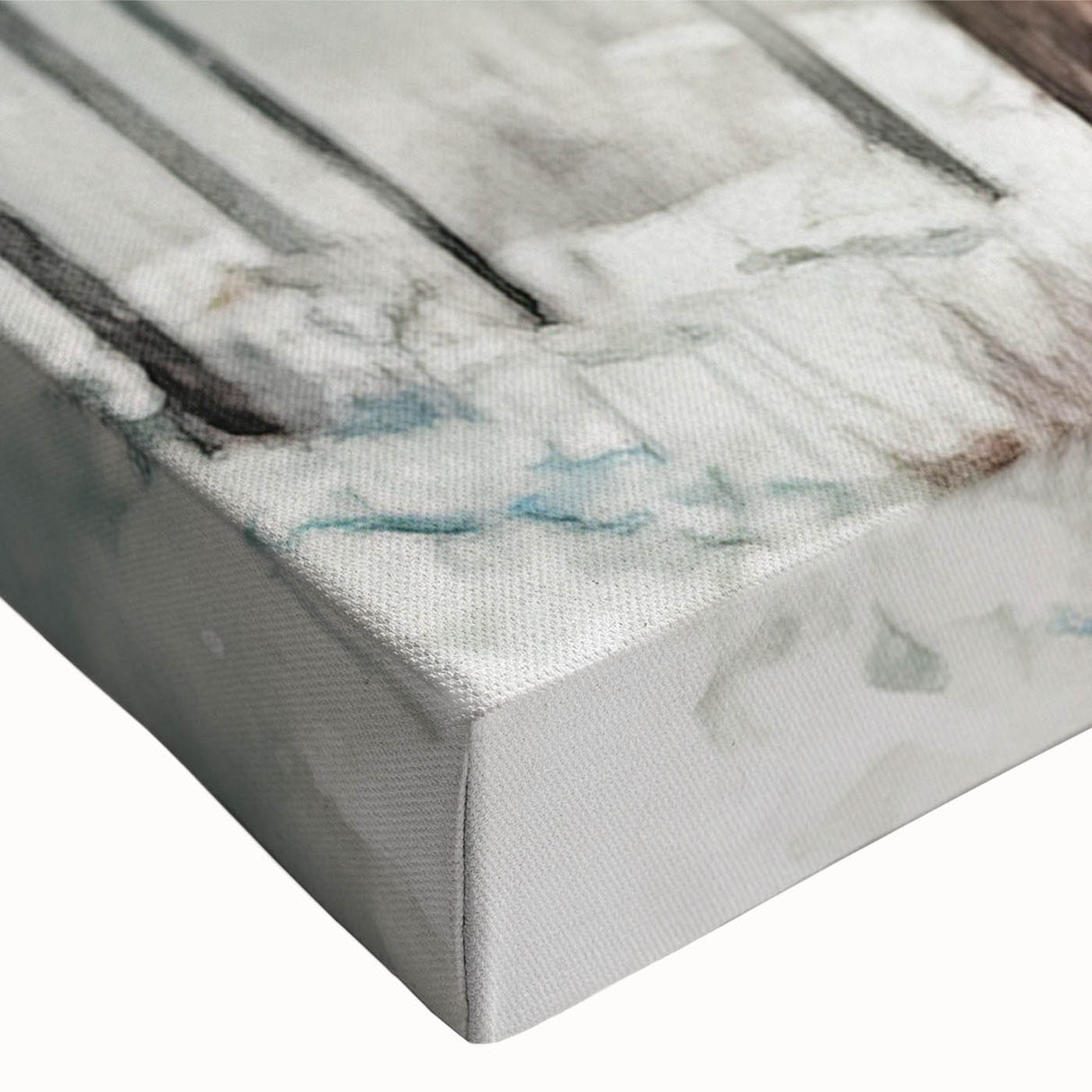 Close-up of a vibrant buffalo wall art canvas, showcasing intricate details of the animal's features and textures, perfect for wildlife enthusiasts and home decor.