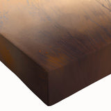 Close-up of a stretched canvas wall art featuring a majestic buffalo, showcasing intricate details and rich textures, ideal for wildlife enthusiasts and home decor.