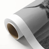 Buffalo wall art design on rolled canvas, showcasing a vibrant wildlife scene with rich colors and intricate details, ideal for nature enthusiasts' home decor.