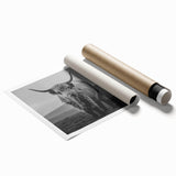 Wildlife art print showcasing a majestic bison against a natural landscape, designed for home decor. Ideal for animal lovers and nature-themed interiors.