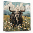 Acrylic glass wall art featuring a side view of a majestic buffalo design, part of the Animals A Wild Life collection, showcasing vibrant colors and intricate details, ideal for nature enthusiasts and decor lovers.