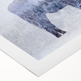 Buffalo wall art design on rolled canvas showcasing a vibrant, textured depiction of a bison in a natural setting, perfect for wildlife enthusiasts and home decor.