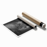 Buffalo wall art print showcasing a detailed illustration of a bison in a natural setting, perfect for wildlife decor enthusiasts. This rolled canvas piece adds a rustic touch to any space.