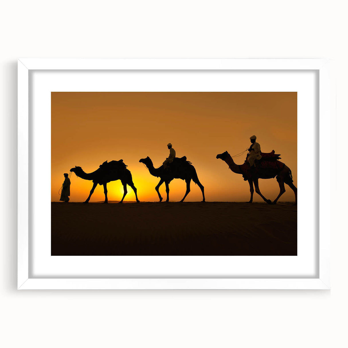 Framed wall art featuring a stylized camel design, set against a white background, showcasing intricate details and a modern aesthetic, perfect for animal lovers' decor.