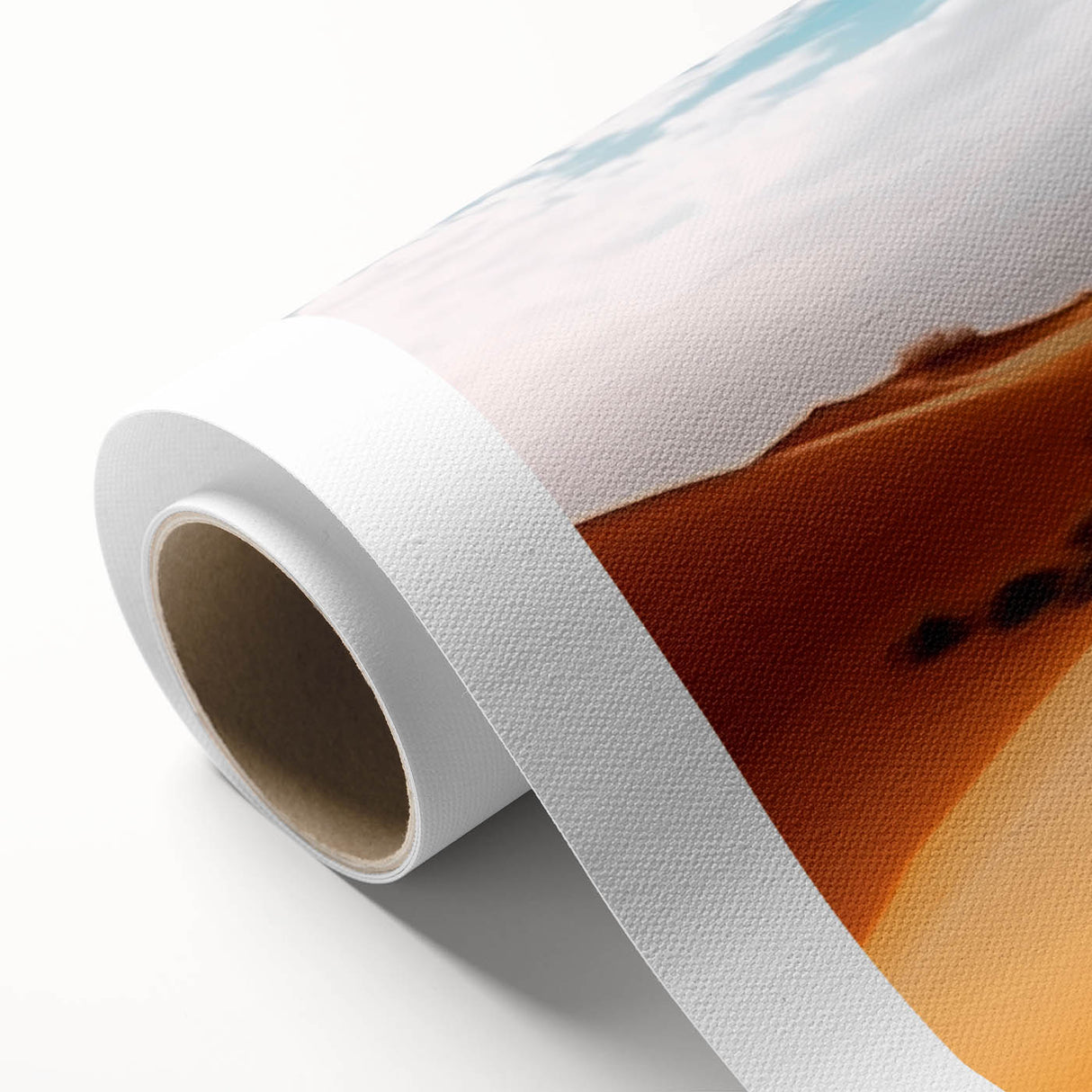 Camel wall art design on rolled canvas showcasing a vibrant, detailed depiction of wildlife, perfect for home decor enthusiasts and animal lovers. Ideal for adding a touch of nature-inspired elegance to any space.