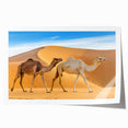 Colorful camel-themed wall art print showcasing intricate desert patterns and rich textures, ideal for adding a vibrant touch to home decor or animal-themed collections.