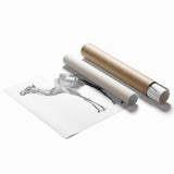 Stylish rolled print showcasing a vibrant camel design from the Animals a Wild Life collection, perfect for home decor enthusiasts, emphasizing intricate details and earthy tones.