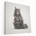 Stretched canvas wall art featuring a vibrant wild cat design, showcasing intricate details and bold colors, ideal for animal lovers and modern decor.
