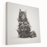 Stretched canvas wall art featuring a vibrant wild cat design, showcasing intricate details and bold colors, ideal for animal lovers and modern decor.
