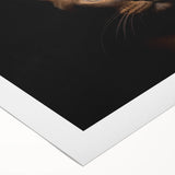 Rolled canvas art featuring a vibrant cat design from the "Animals: A Wild Life" collection, showcasing vivid colors and intricate details, perfect for animal lovers.