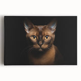 Stretched canvas wall art featuring a vibrant wild cat design, showcasing intricate details and bold colors, perfect for animal lovers and home decor enthusiasts.