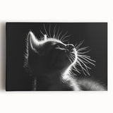 Colorful canvas wall art depicting a playful cat design, showcasing vibrant hues and a modern aesthetic, ideal for animal lovers and home decor enthusiasts.