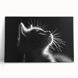 Stretched canvas wall art showcasing a vibrant wild cat design, featuring bold colors and intricate details, perfect for animal lovers and home decor enthusiasts.