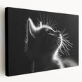 Stretched canvas wall art showcasing a vibrant wild cat design, featuring vivid colors and intricate details, perfect for animal lovers and modern decor.