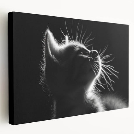 Stretched canvas wall art showcasing a vibrant wild cat design, featuring vivid colors and intricate details, perfect for animal lovers and modern decor.