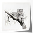 Cheetah-themed wall art design showcasing a striking, glossy print featuring vibrant colors and intricate details, perfect for wildlife enthusiasts and home decor.