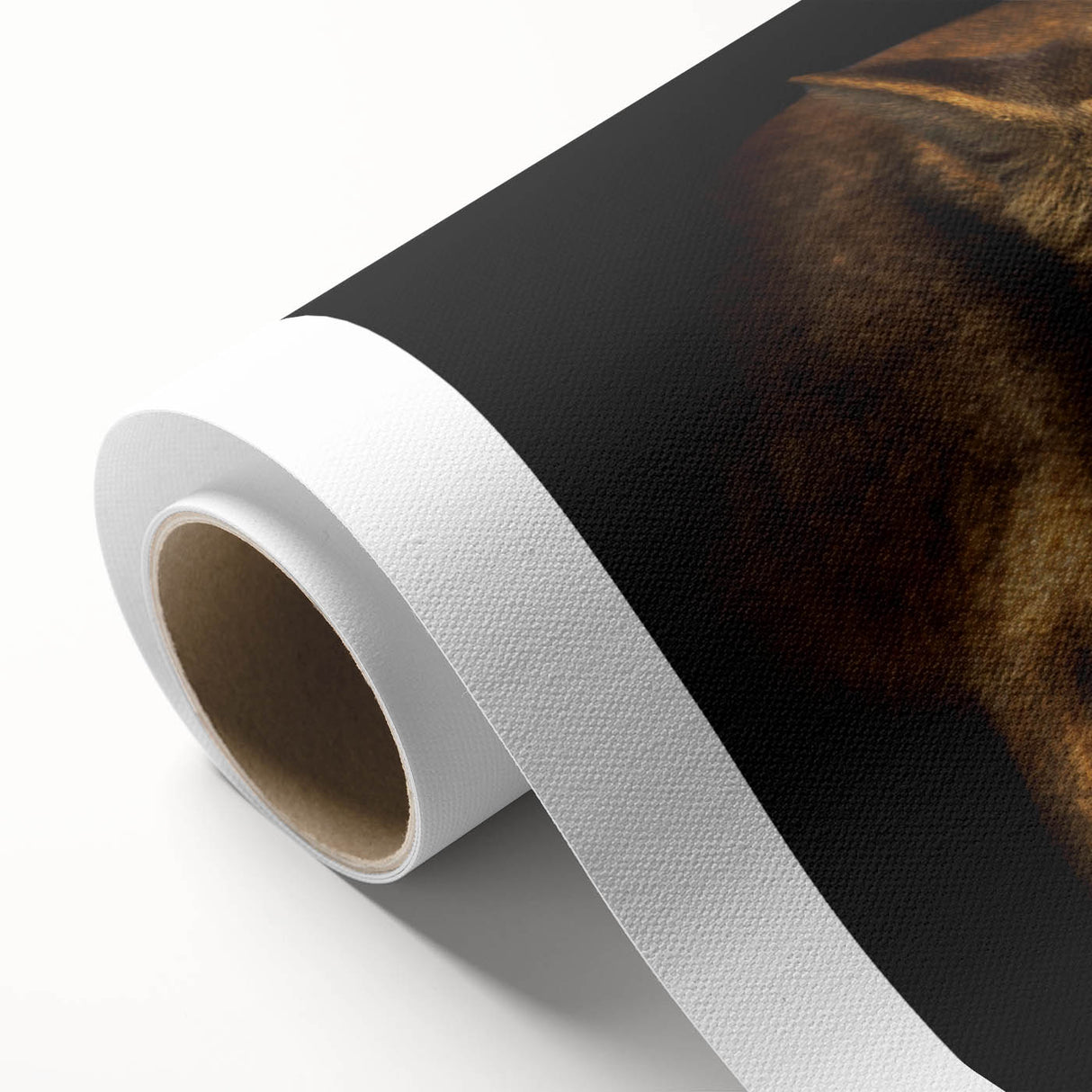 Vibrant rolled canvas featuring a striking cougar design, showcasing rich colors and intricate details, perfect for wildlife art enthusiasts and home decor.