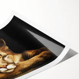 Stylish wall art print featuring a stunning digital illustration of a cougar in a vibrant natural setting, ideal for wildlife enthusiasts and home decor.