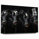 Acrylic wall art featuring a side view of a cow design from the 'Animals A Wild Life' collection, showcasing vibrant colors and intricate details, perfect for animal lovers and home decor enthusiasts.