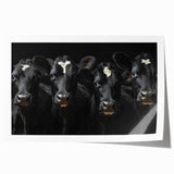 Colorful wall art featuring a stylized cow design, ideal for animal lovers and home decor enthusiasts. Perfect for adding a whimsical touch to any room.
